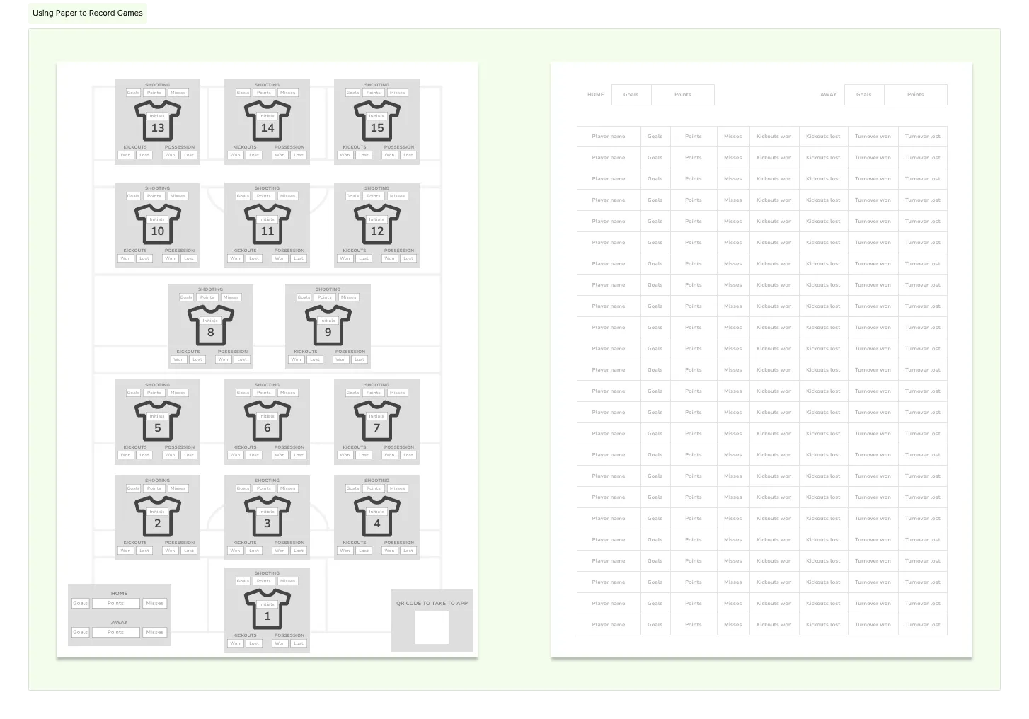 Using paper to record games