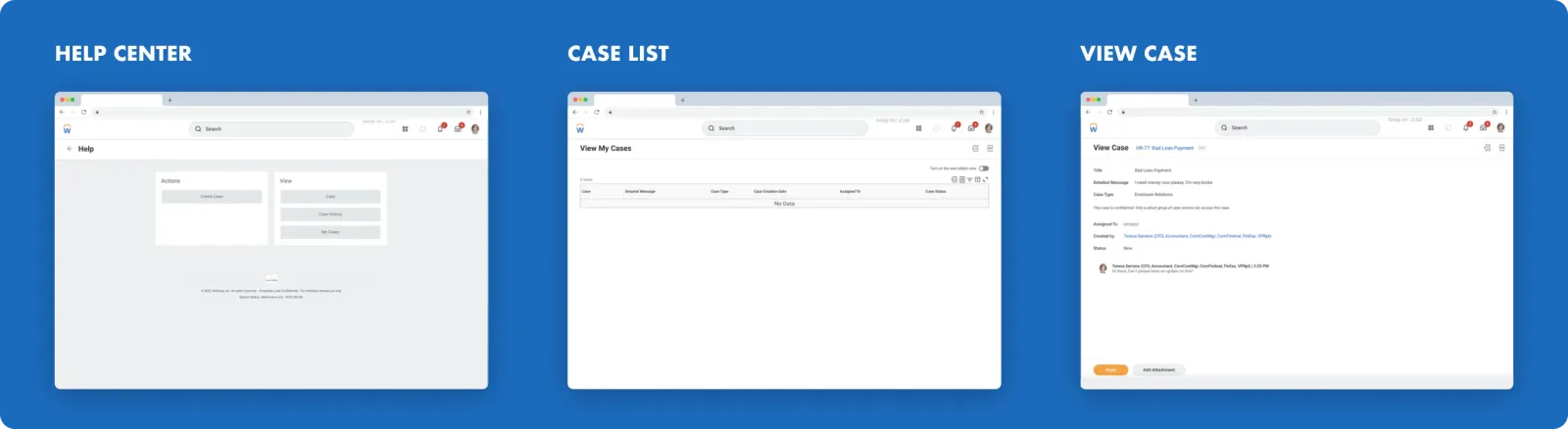 Initial screens for Help prior to any major design investment
